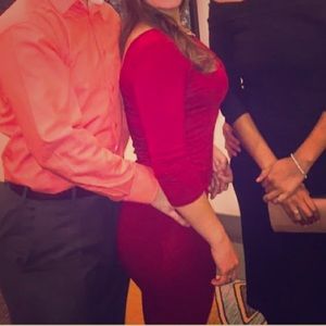 Lulus low back midi dress.